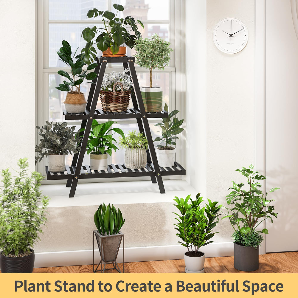Furshus shelves with potted plants in use demonstrating organized multi-plant display