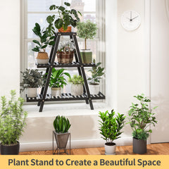 Furshus shelves with potted plants in use demonstrating organized multi-plant display