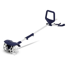 Fusion Drill Powered Tools front view showing compact cultivator and benefits of portability