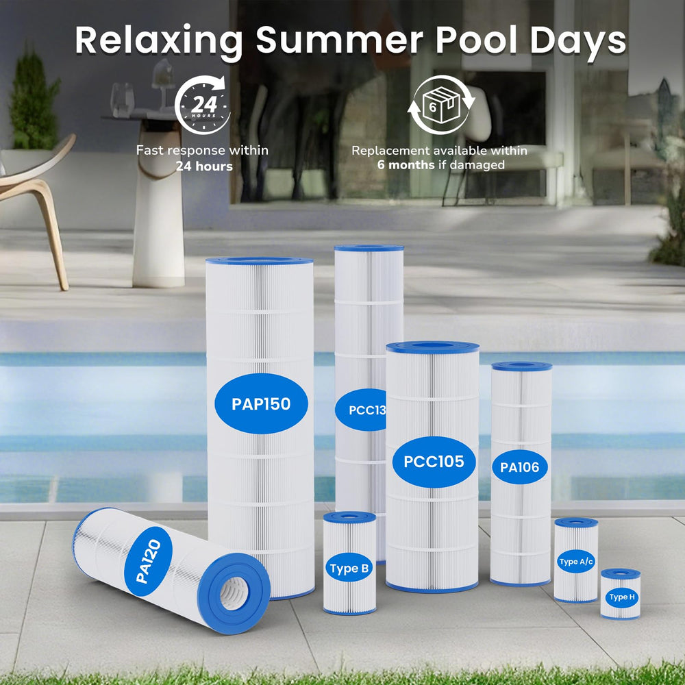 Future Way C900 beside a pool highlighting clearer water and performance