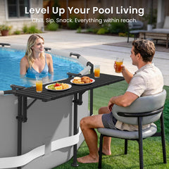 Future Way clamp detail fastening to pool rail with secure reinforced brackets and stability