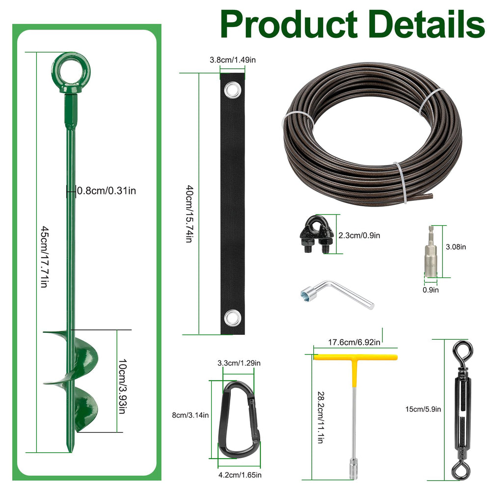 Fuuner turnbuckle and clamp detail for precise tension adjustments