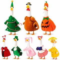 FuWeave front view of full eight-set goose outfit pack showing holiday variety and curb appeal