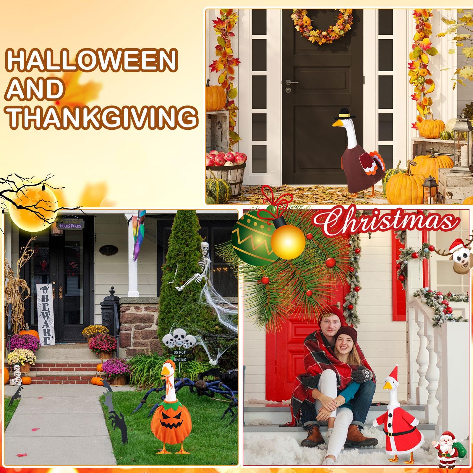 FuWeave Halloween and Christmas outfits displayed together for quick swaps
