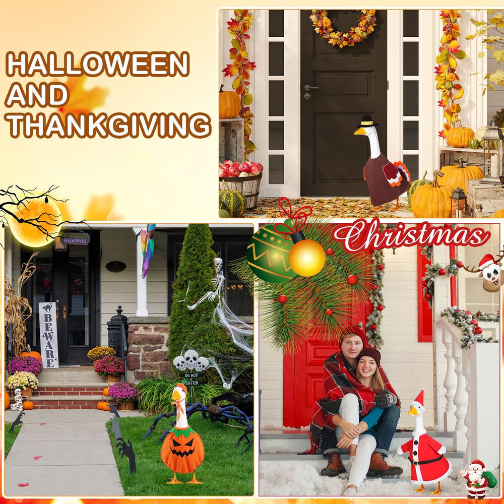 FuWeave Halloween and Christmas outfits displayed together for quick swaps
