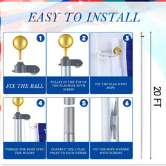 FuWeave pulley and gold ball top detail highlighting smooth hoisting and polished finish