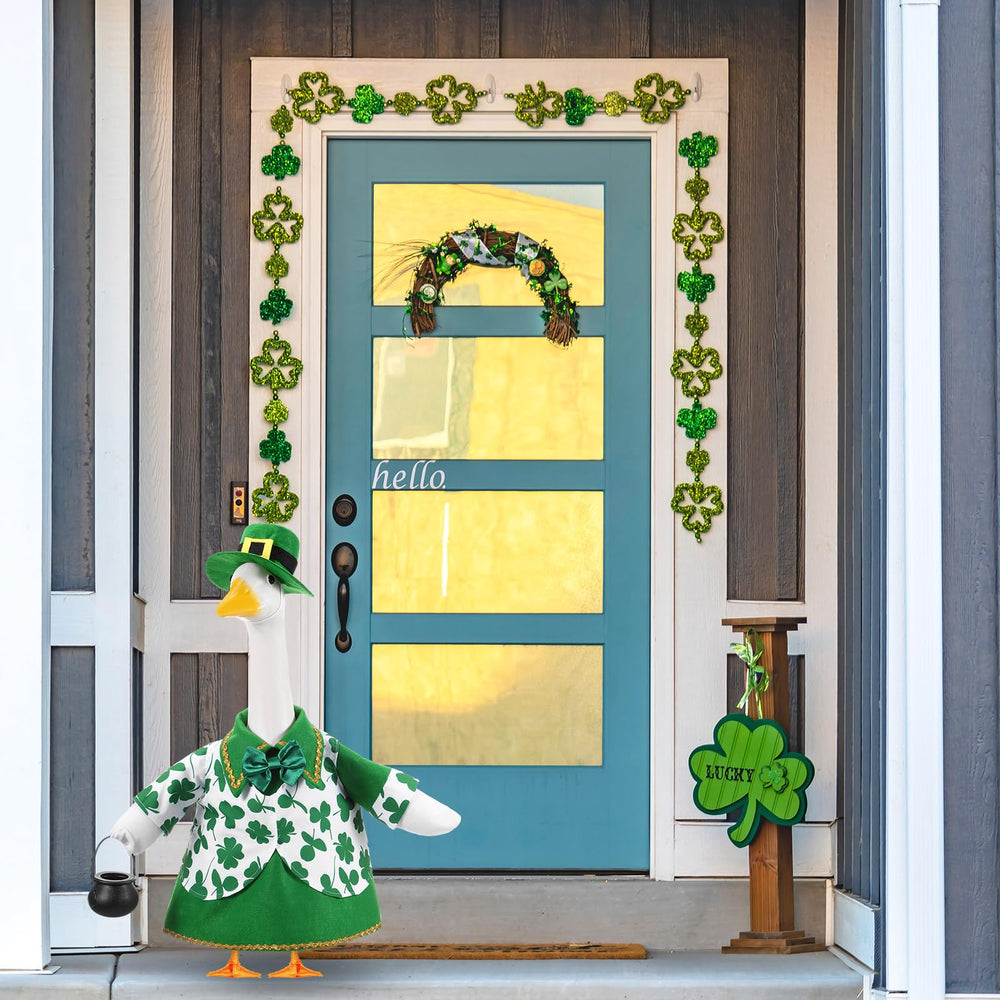FuWeave St Patrick detail with shamrock accessory adding playful charm