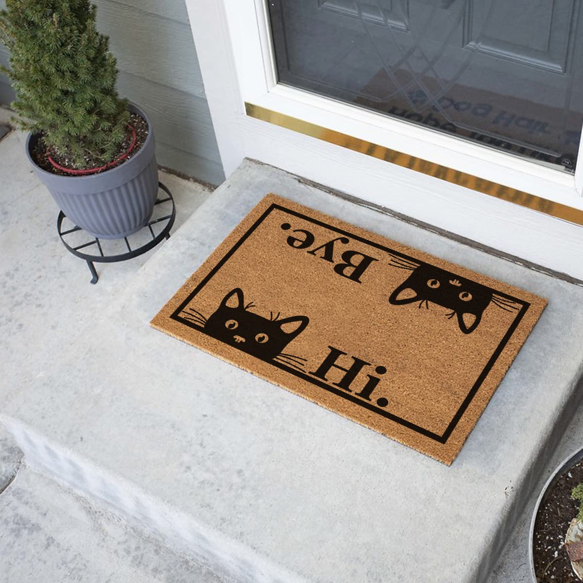 FUXKZJ PVC backing pictured to show non-slip stability benefit