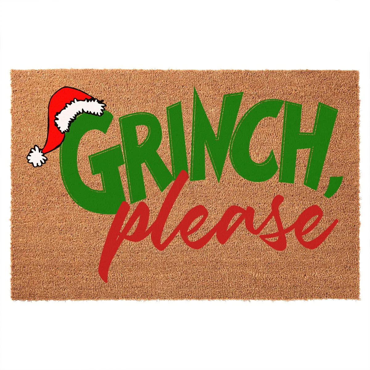 FUXKZJ Grinch front view showing humorous welcome and curb appeal