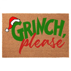 FUXKZJ Grinch front view showing humorous welcome and curb appeal