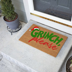 FUXKZJ doormat in use at front door reducing tracked-in dirt