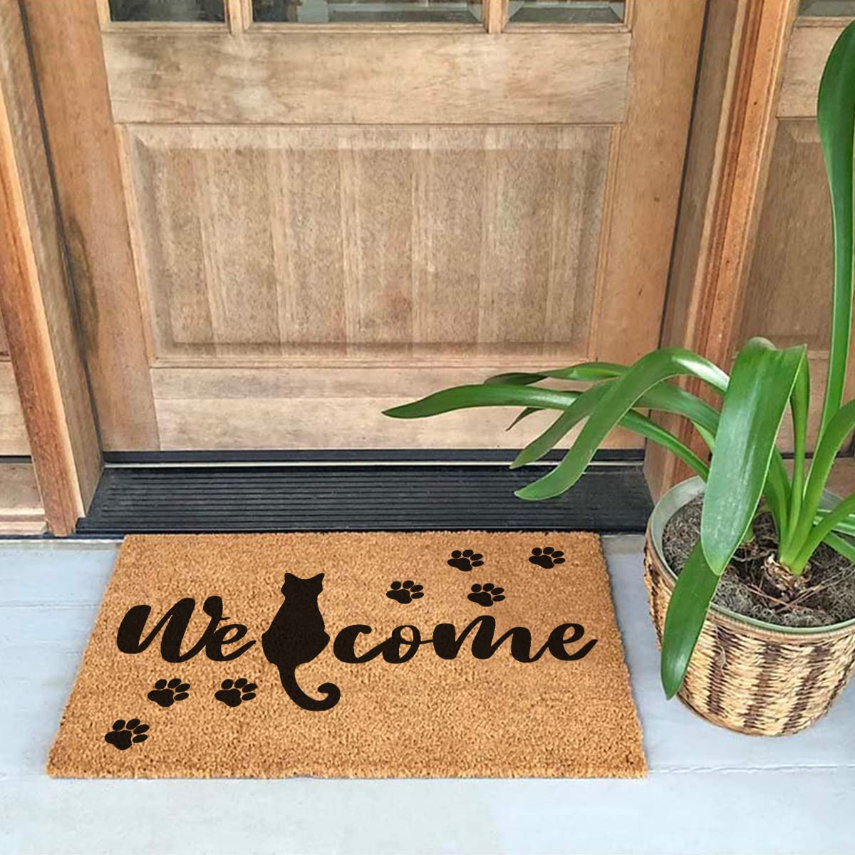 FUXKZJ mat at doorway for size comparison and easy fit reassurance