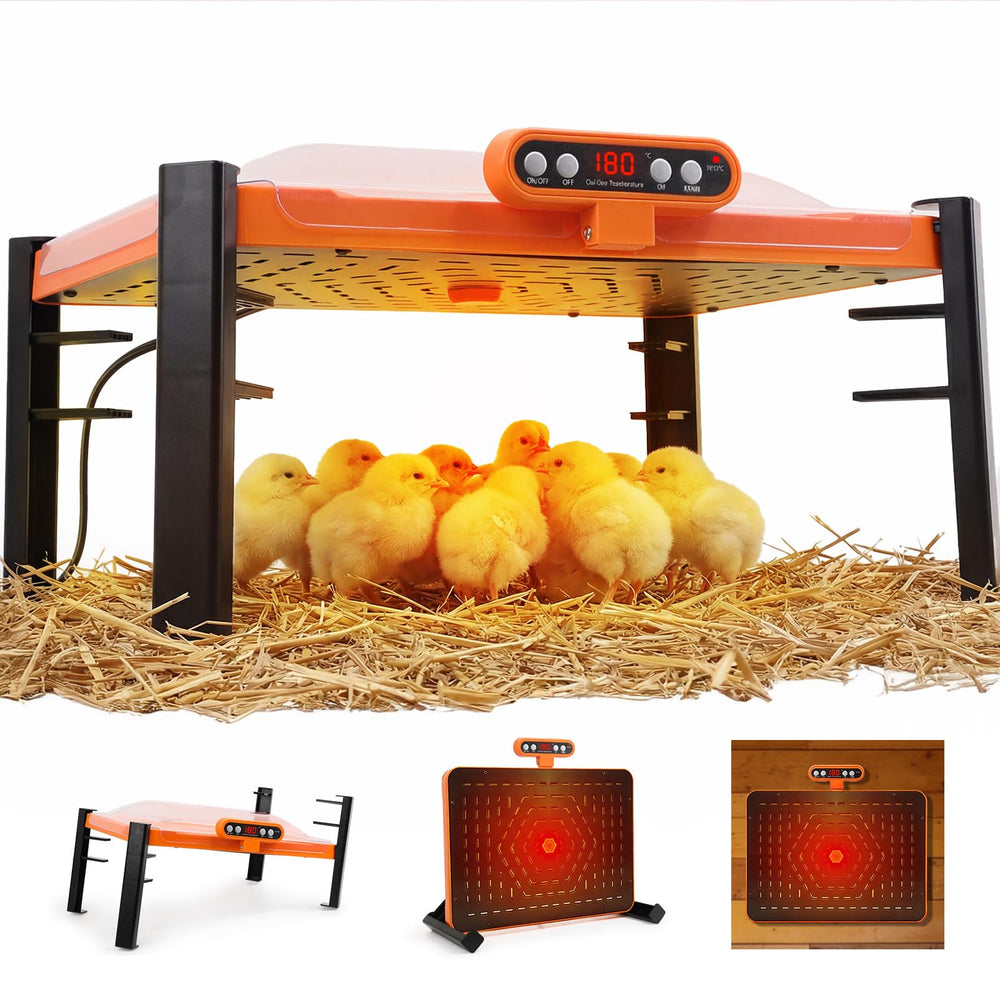 Fvlotrik front view of brooder plate showing stable radiant warmth