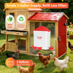 Fvlotrik removable lid detail keeping feed dry and deterring roosting