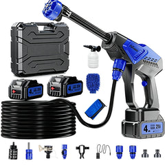 Fvrnoss front view of handheld cleaner showing controls and compact design for easy storage