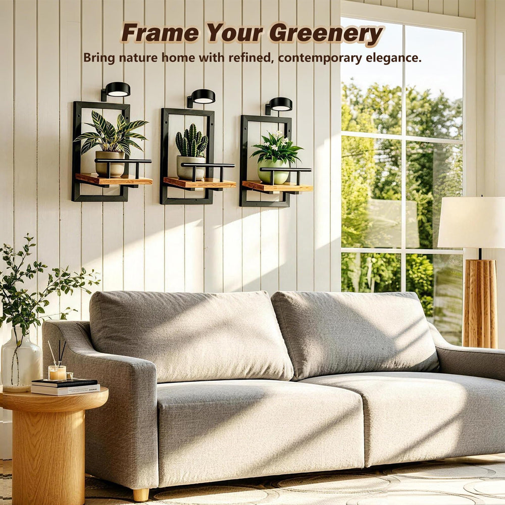 Fxacyem mounted on windowsill with planters showing space-saving advantage