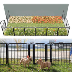 FXW front view of assembled fence showing complete coverage and protection