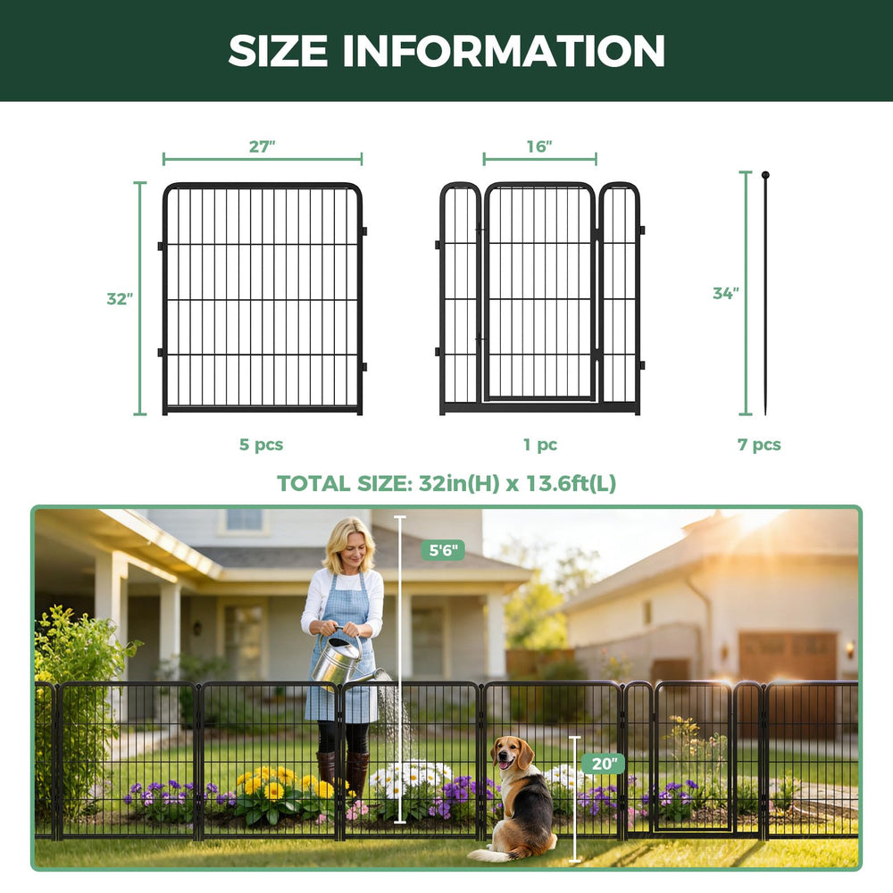 FXW fenced yard with small dog inside showing safe pet containment