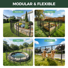 FXW gate panel open showing easy access benefit for yard tasks
