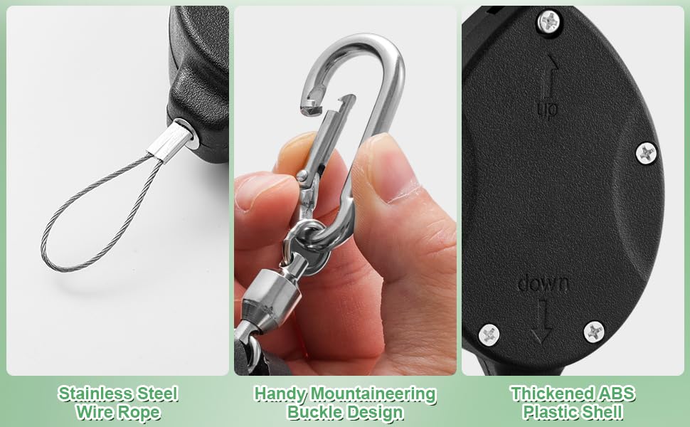 FYRVEXENZI pack contents with carabiners and instructions showing ready-to-use kit