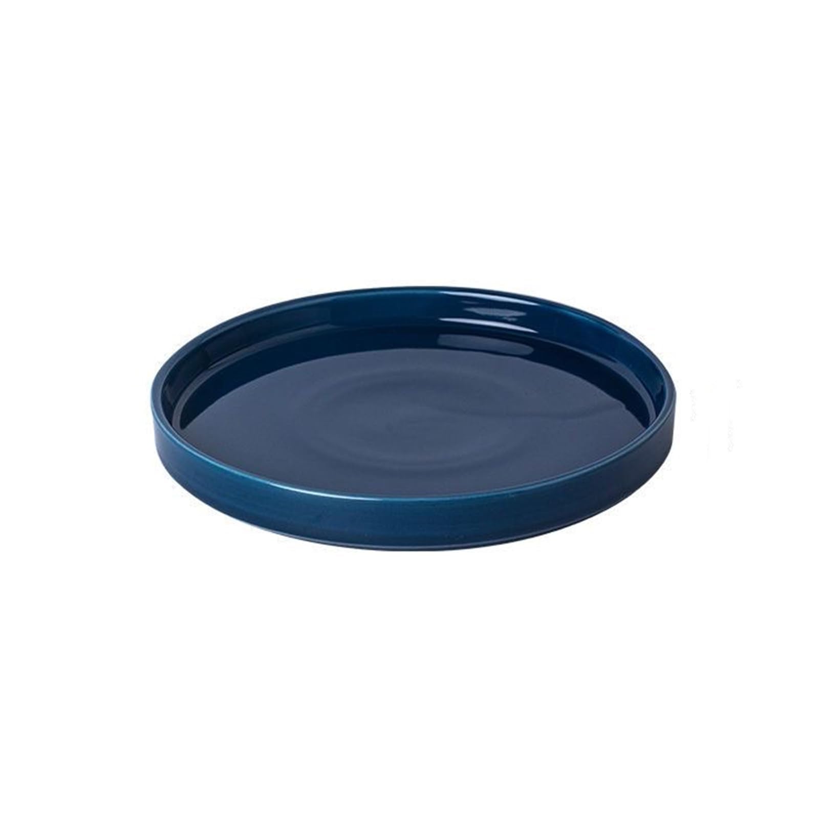 Fzfeiyy blue ceramic saucer front view protects surfaces