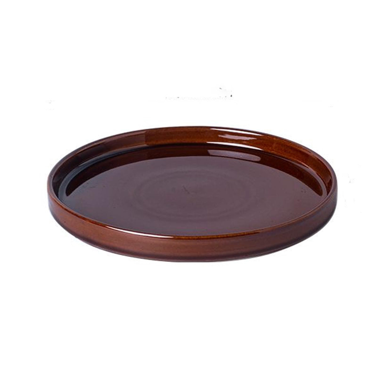 Fzfeiyy front view of 12-inch ceramic saucer protecting floors