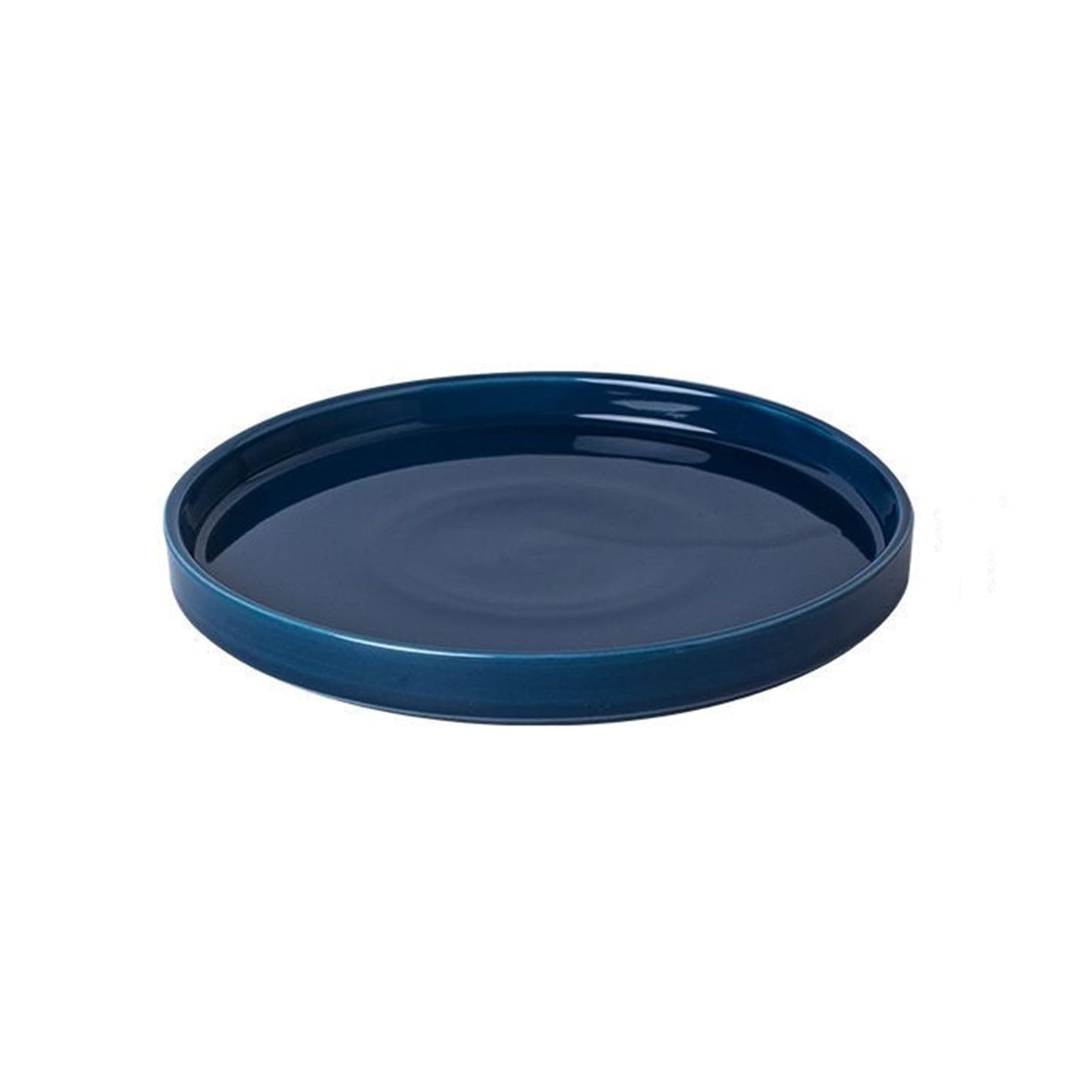 Fzfeiyy front view blue ceramic saucer showing clean modern finish and protection