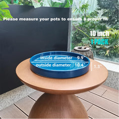 Fzfeiyy saucer with potted plant catching excess water to protect surfaces
