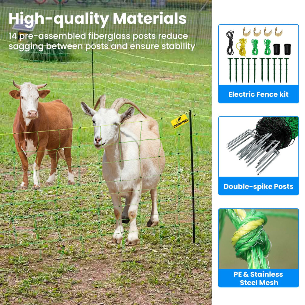 FZIFZI fiberglass post detail inserted in net for flexibility and lasting support