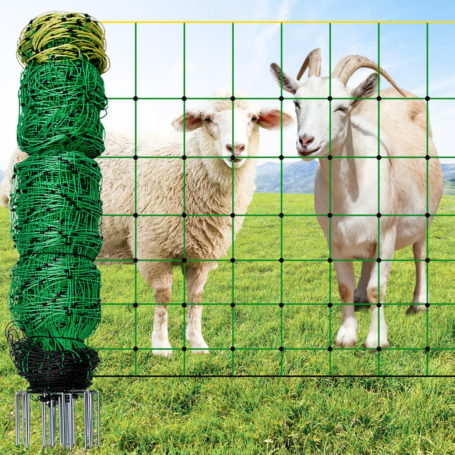 FZIFZI front view of electric netting showing full height and length, reliable containment