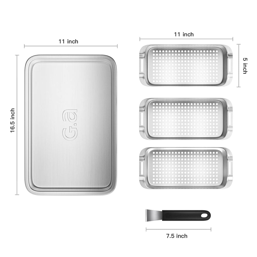G.a HOMEFAVOR close-up of the large tray highlighting easy flip and heat resistance benefit