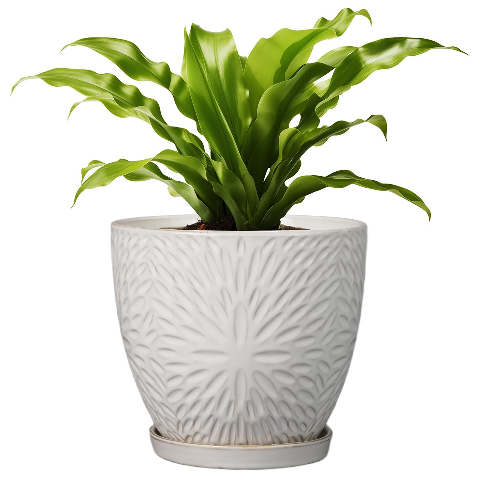 G EPGardening front view white planter showing clean modern style and balance