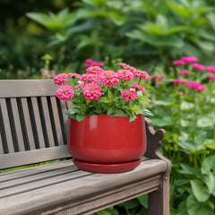 G EPGardening saucer and mesh detail demonstrating spill protection and reduced soil loss