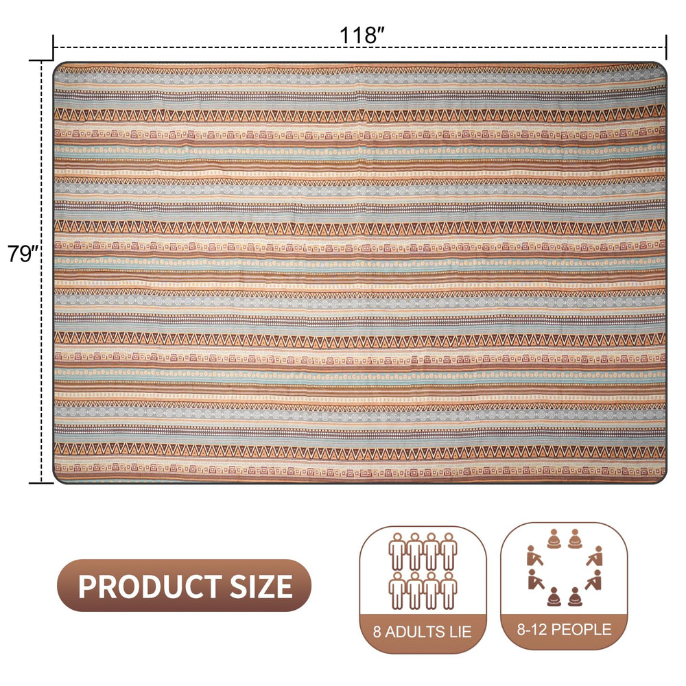 G GOOD GAIN beach setup with sand-resistant backing keeping sand off the mat