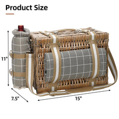 G GOOD GAIN waterproof picnic blanket laid out, protects from damp ground and fits two
