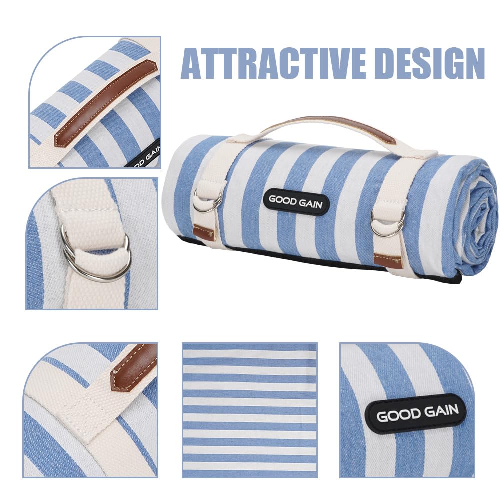 G GOOD GAIN close-up canvas texture highlighting durable, comfortable surface