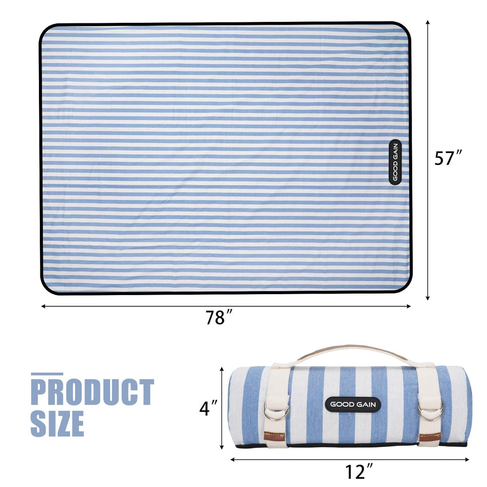 G GOOD GAIN double-ring carry strap showing secure fold and convenient transport