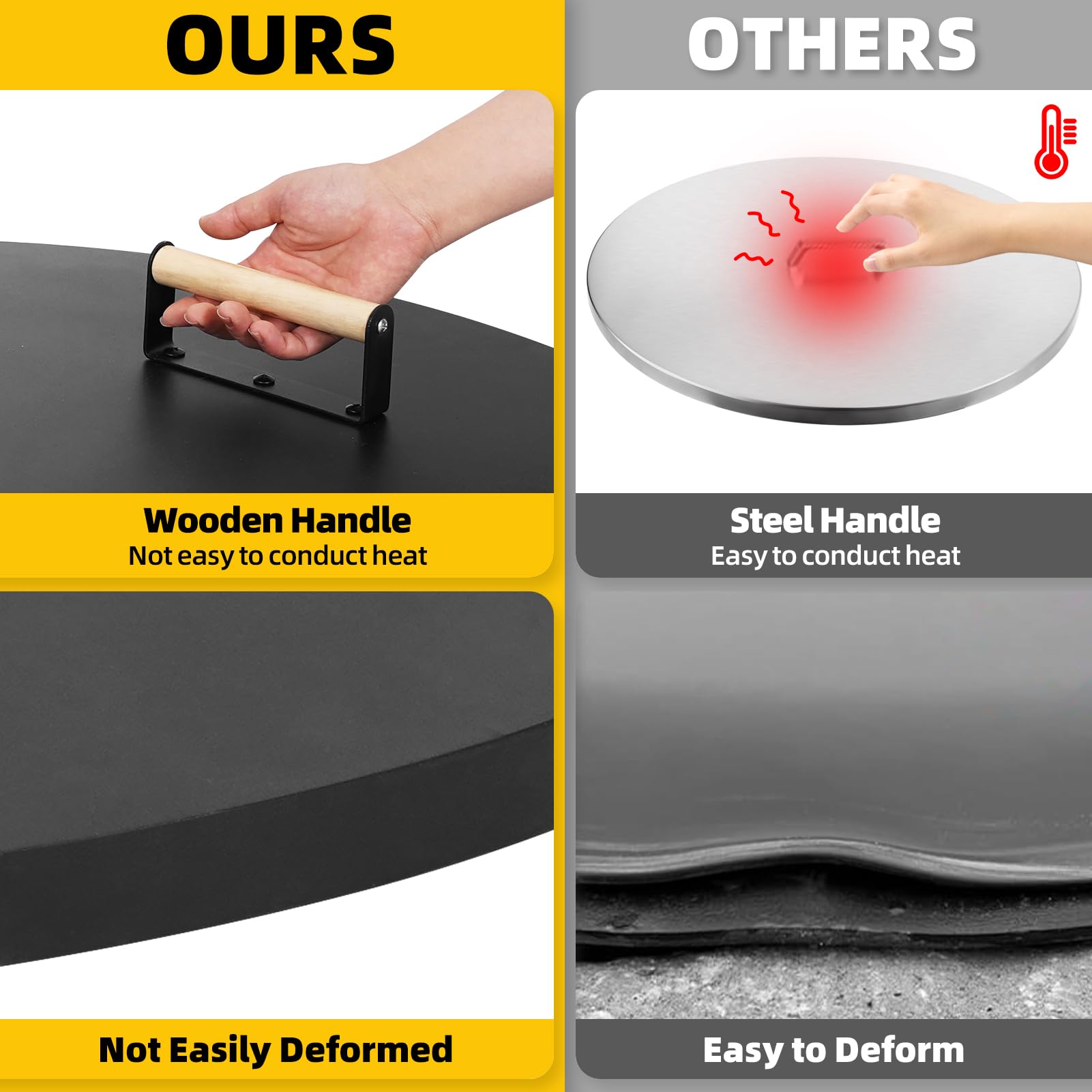 G GOOD GAIN lid used as tabletop giving functional entertaining surface