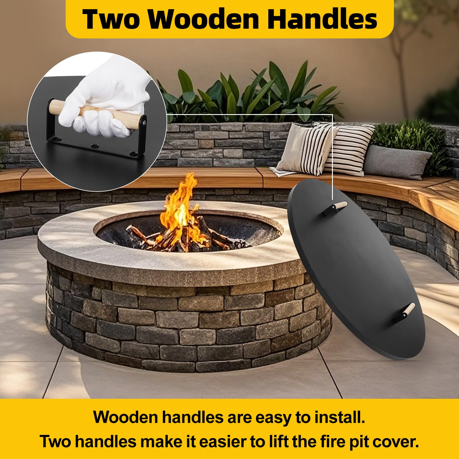 G GOOD GAIN included heat-resistant gloves for safer lid handling