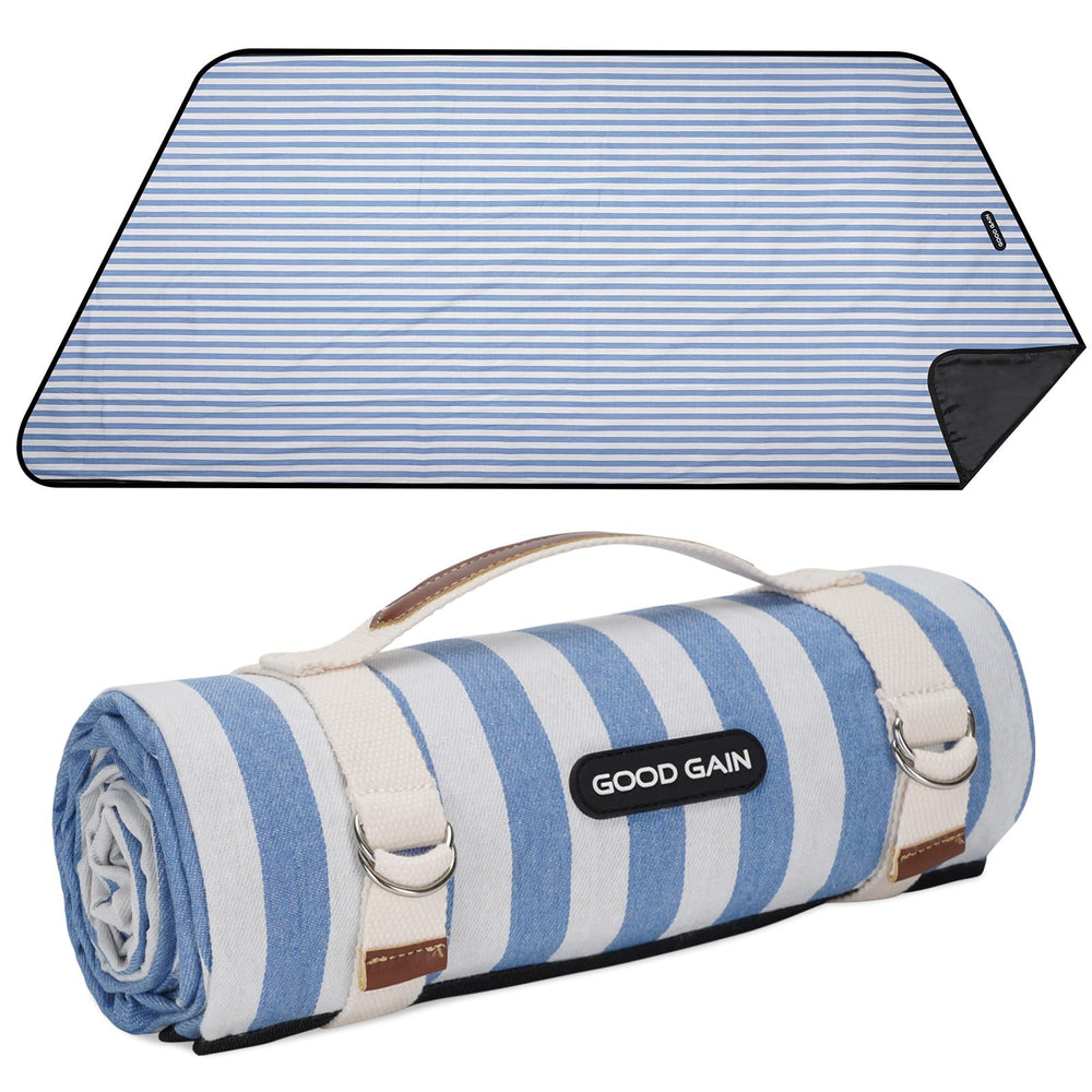 G GOOD GAIN folded tote front showing compact portability and easy carry