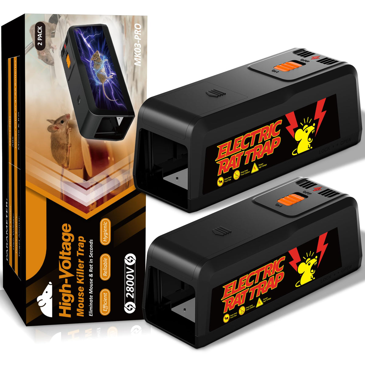 G-Jyuncyou front packaging showing two enclosed electric traps for quick control