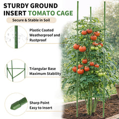 G-LEAF height comparison with hand showing 6ft reach for indeterminate varieties
