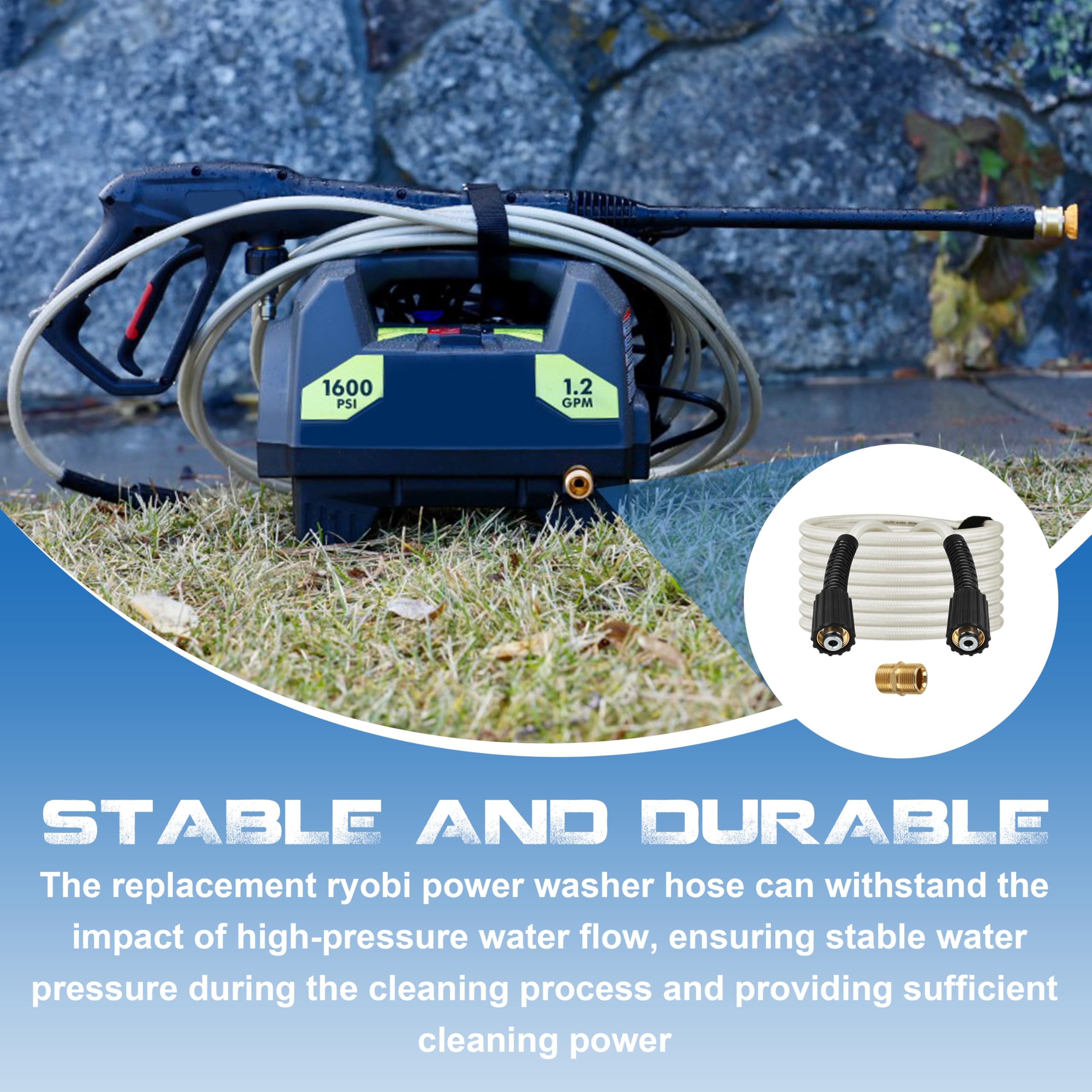 GPWXYYY hose exterior texture and reinforcement showing durability and kink resistance