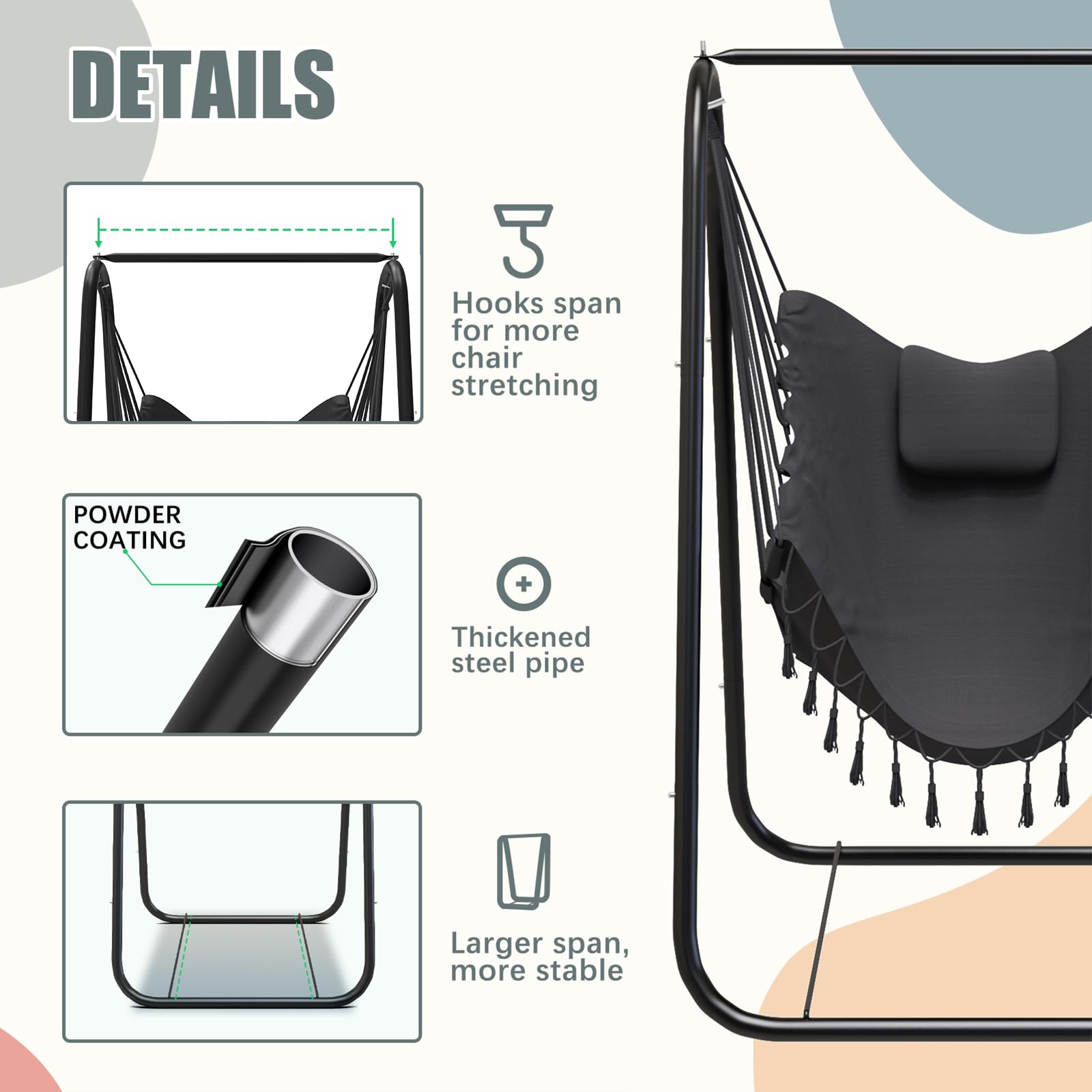 G TALECO GEAR neck pillow and side pocket holding phone for easy convenience