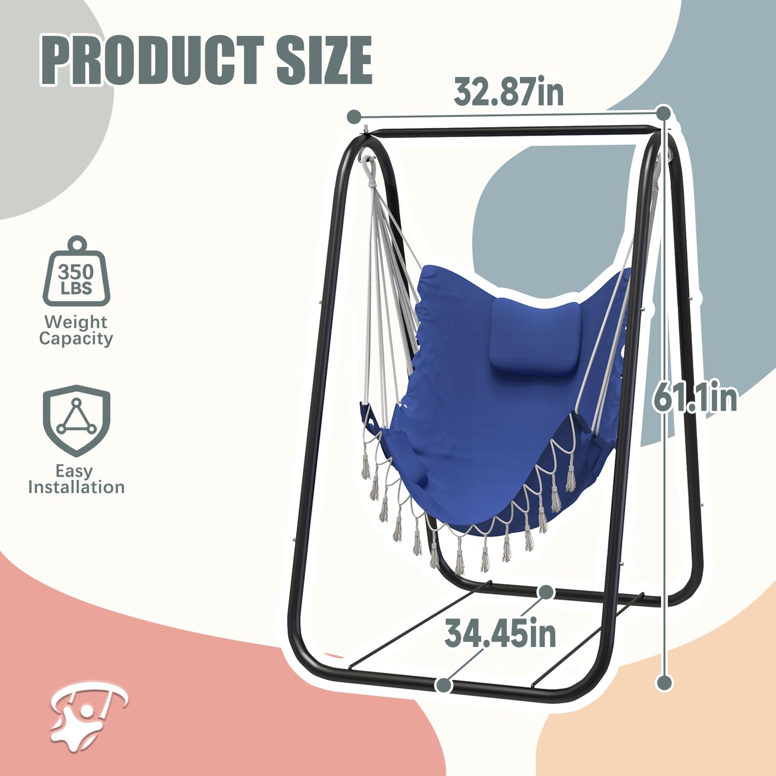 G TALECO GEAR hammock chair on porch lifestyle shot showing relaxed outdoor enjoyment