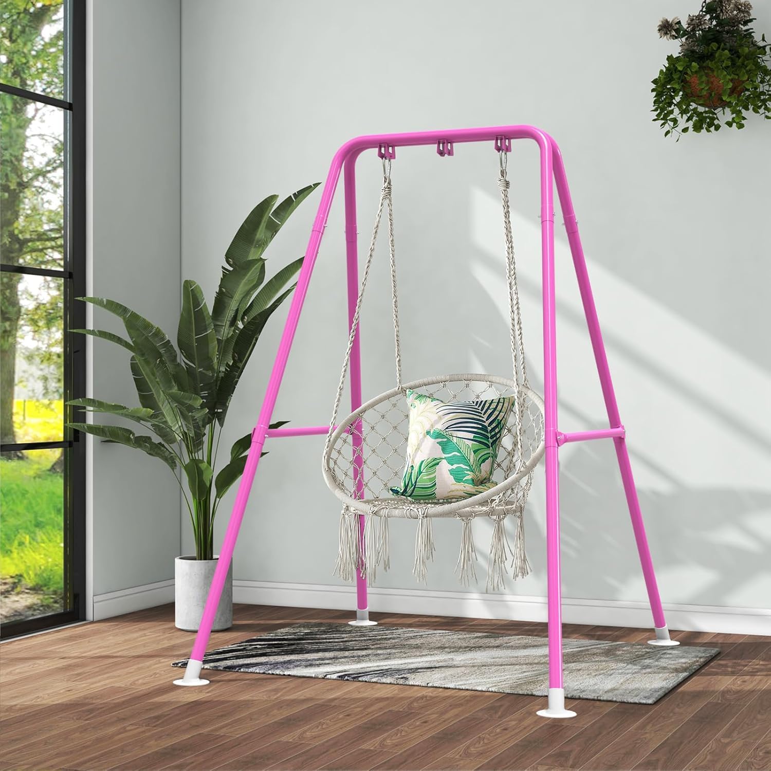 G TALECO GEAR hammock stand set up on patio offering comfortable outdoor seating