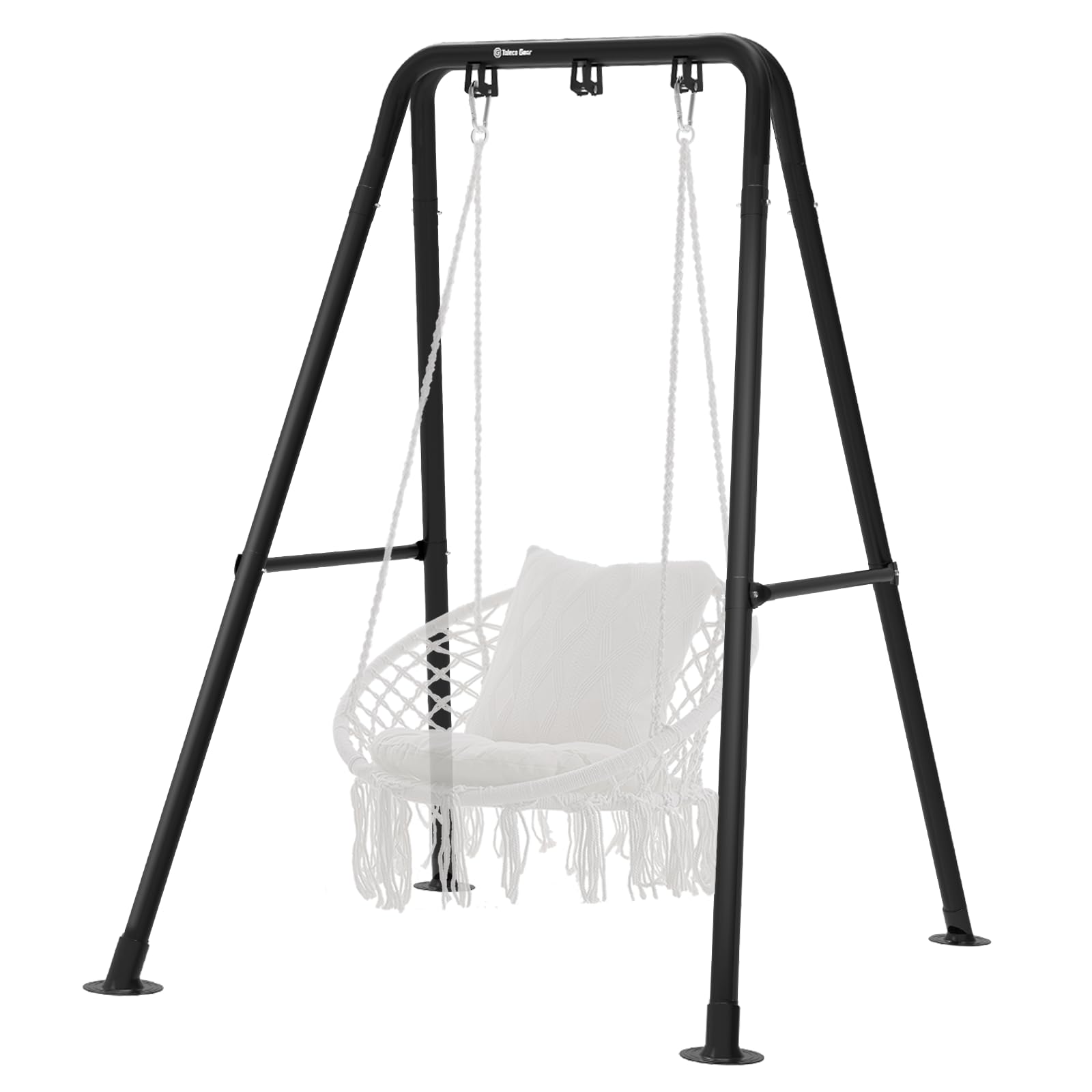 G TALECO GEAR front view of hammock chair stand shows stable base and support