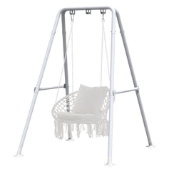 G TALECO GEAR front view of hammock chair stand showing stable A-frame and benefit of steady support