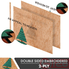 G128 reverse view displaying double-sided embroidered design and clarity