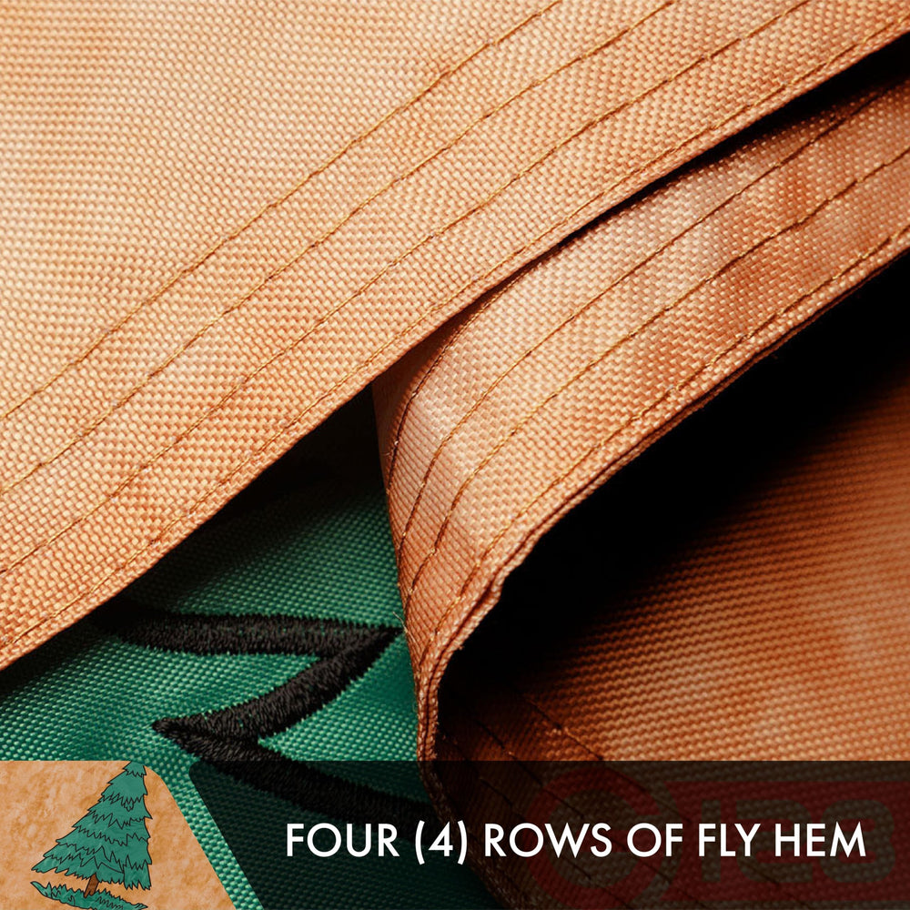 G128 canvas heading with brass grommets for secure, rust-resistant mounting